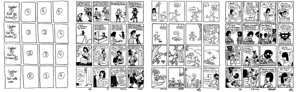 Exemple OUBAPO d'Etienne Lécroart, Alex Baladi, Andréas Kündig et Ibn Al Rabin